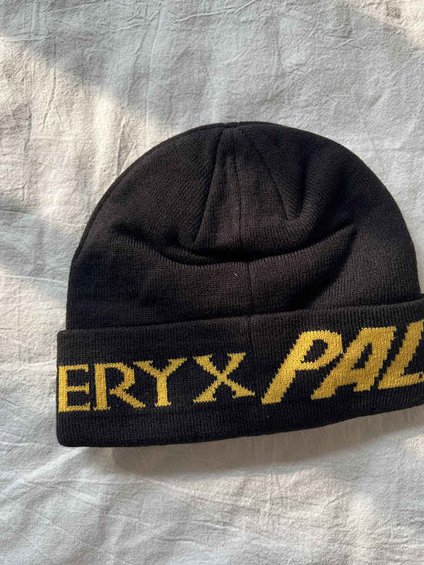 Knit Beanie Hat with Logo Graphic