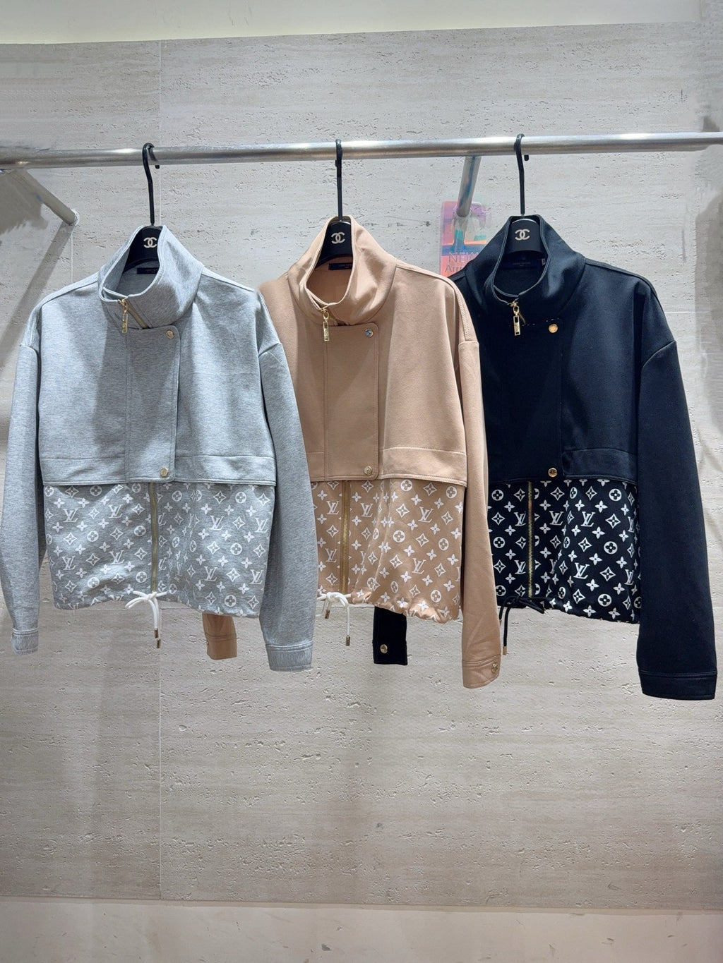 26S Monogram Accent Zip-Up Jacket