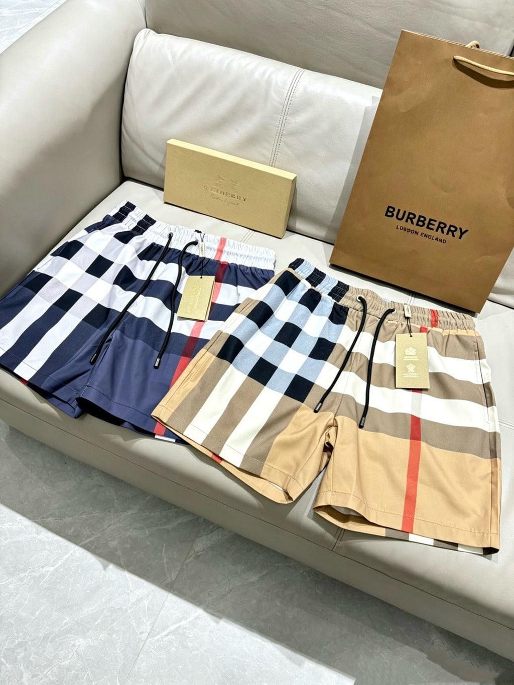 Vintage Check Swim Shorts