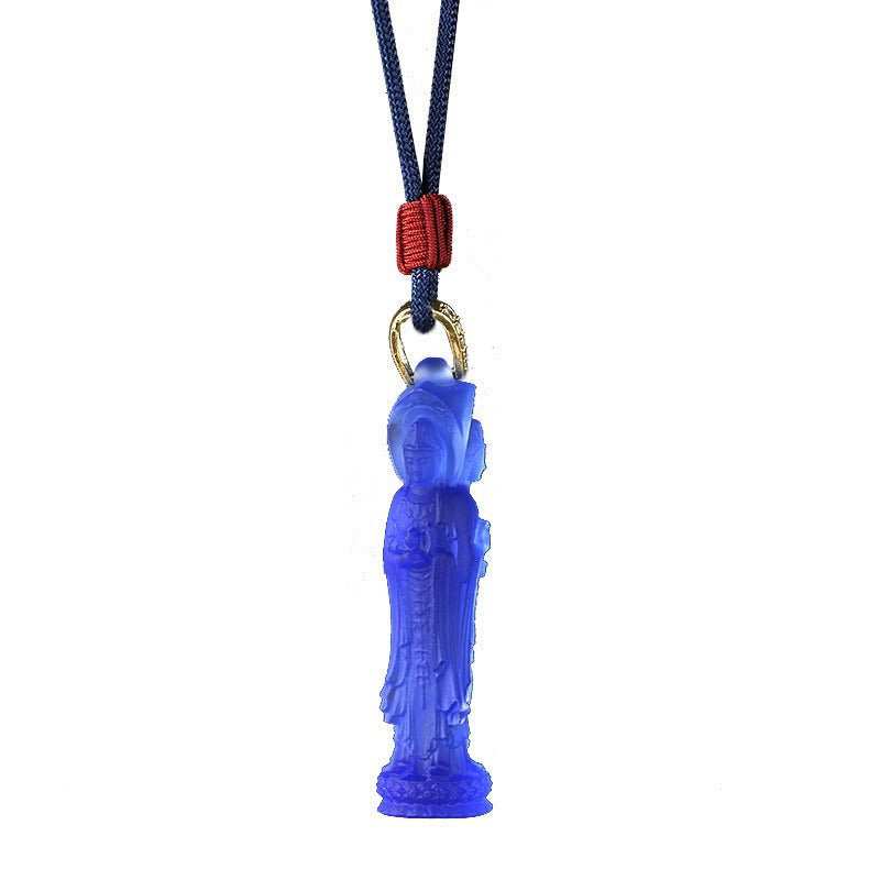 Three-Faced Guanyin Glaze Pendant-Compassion. Protection & Harmony