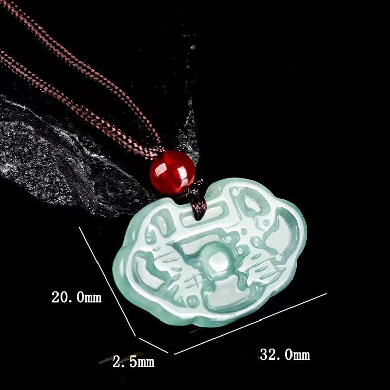 Ruyi Jade Pendant-Auspicious Fortune