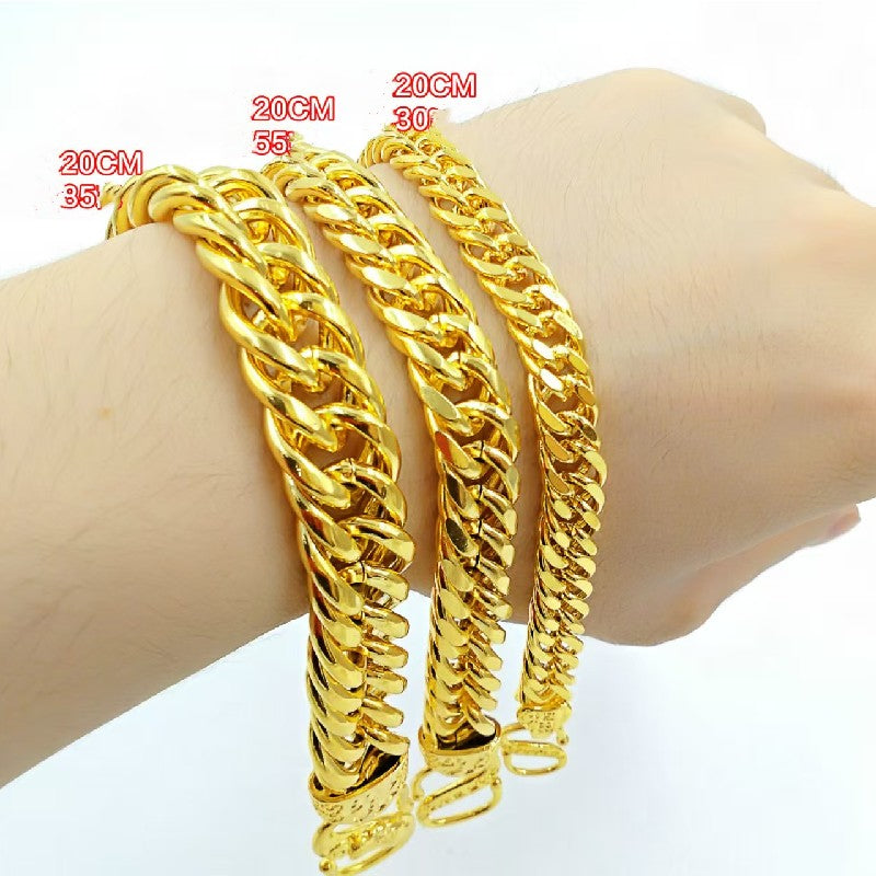 18K Golden Double Pixiu Fu Bracelet-Protection&Luck