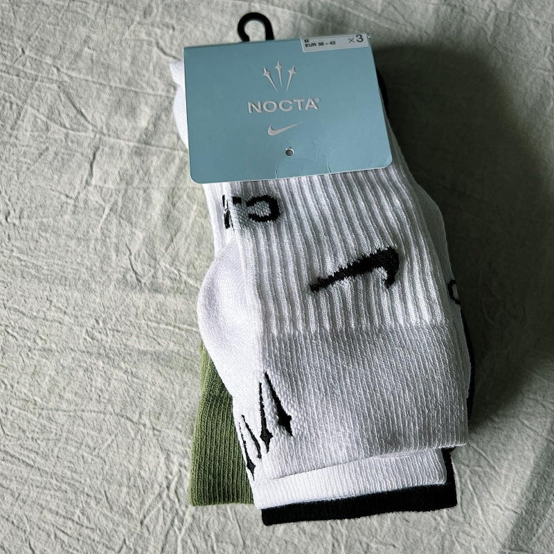 NOCTA x Nike Crew Socks - White/Green/Black