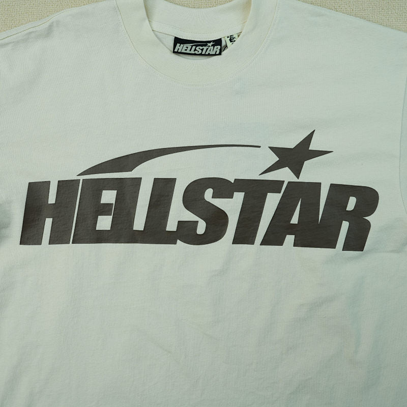Hellstar Classic T-Shirt (Regular Print) White/Brown