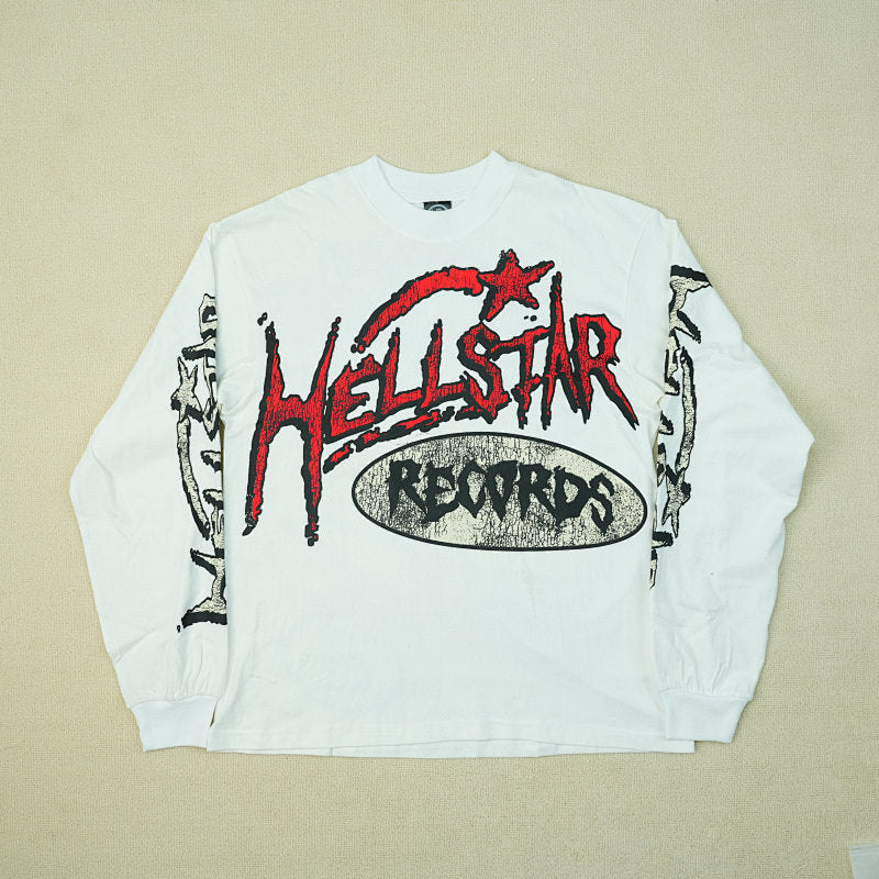Hellstar White Studios Records Long Sleeve