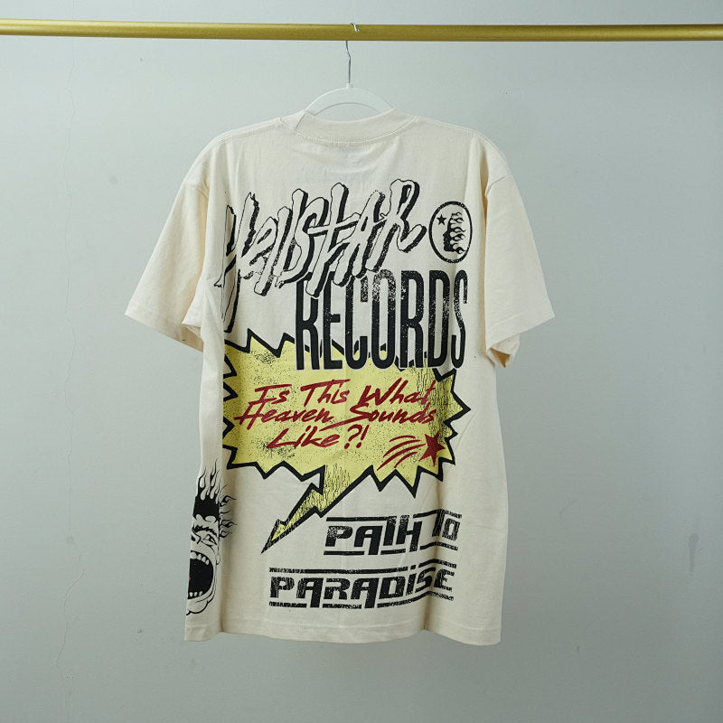 Hellstar Records T-Shirt Off-White