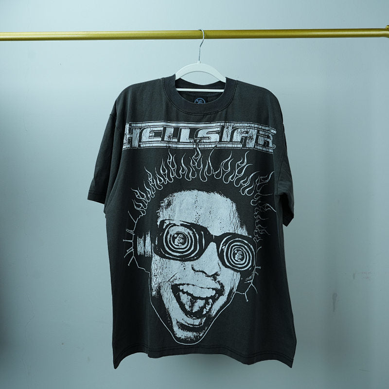 Hellstar Studios Rage Short Sleeve Tee Shirt Black