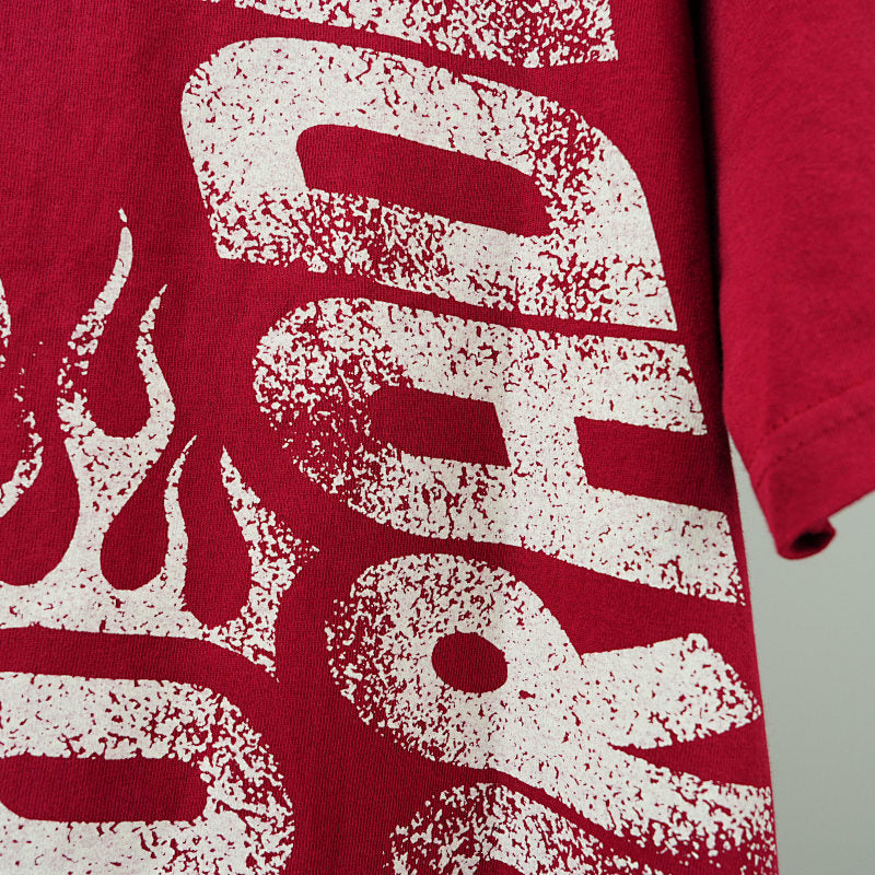 Hellstar Studios Jesus Emblem Short Sleeve Tee Shirt Blood Red