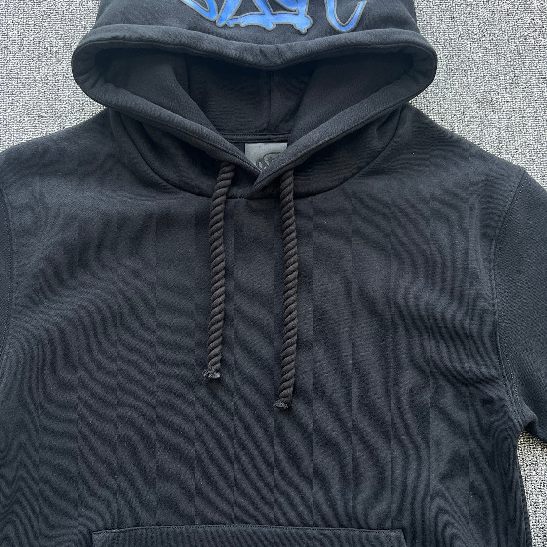 Hoodie Set Black Blue