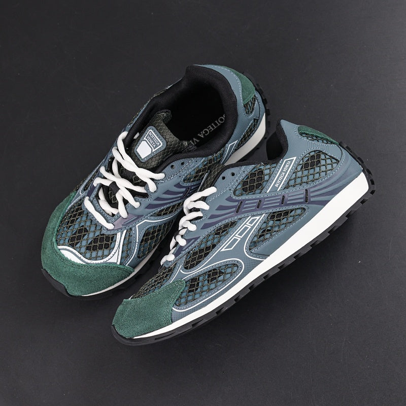 Bottega Veneta Orbit Sneaker - Dark Green/Grey