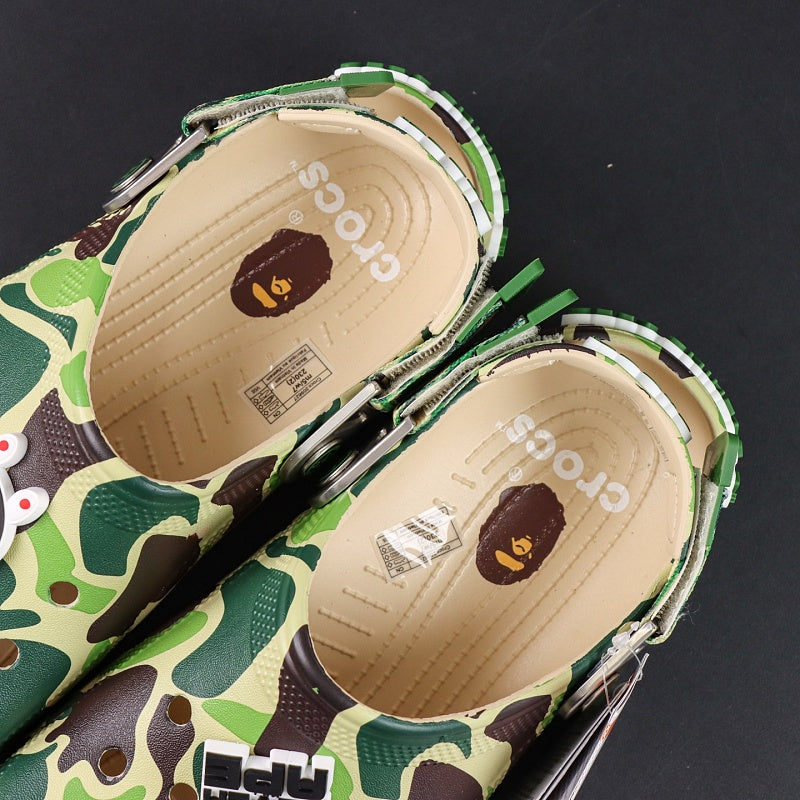 BAPE x Crocs Classic Clog - Green ABC Camo