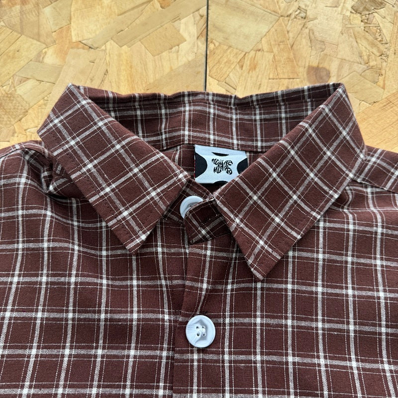 Mertra Plaid Shirt - Brown
