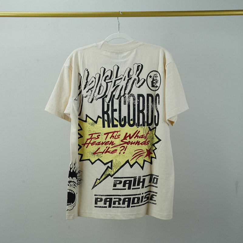 Hellstar Records T-Shirt Off-White