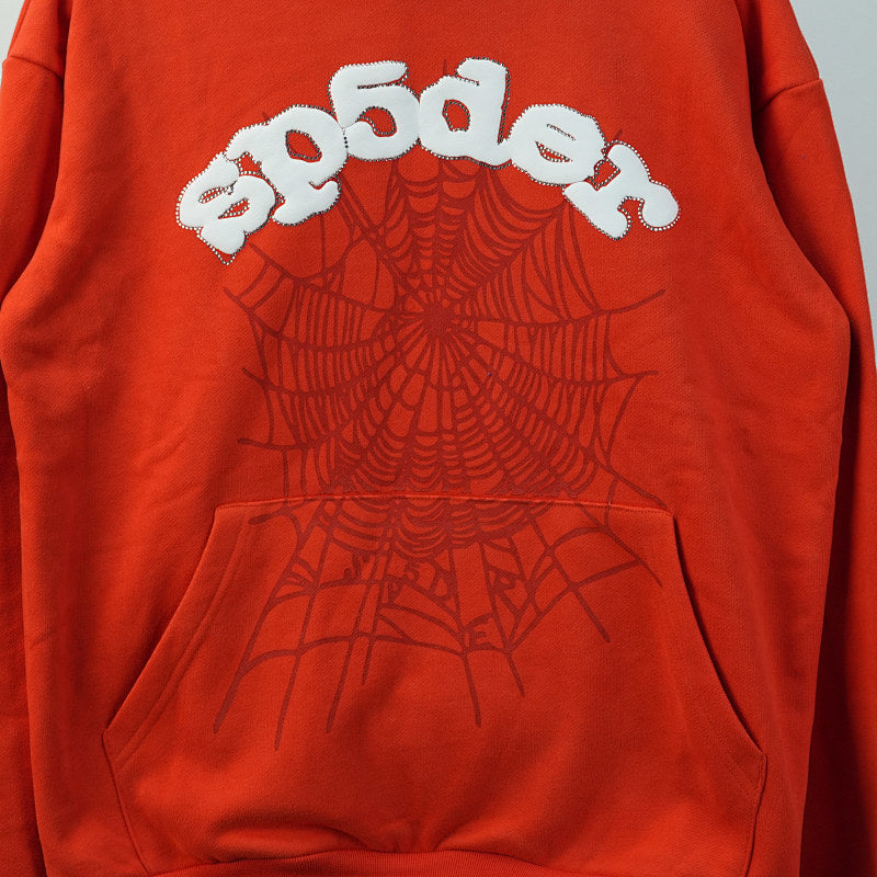 Sp5Der Websuit Hoodie Orange