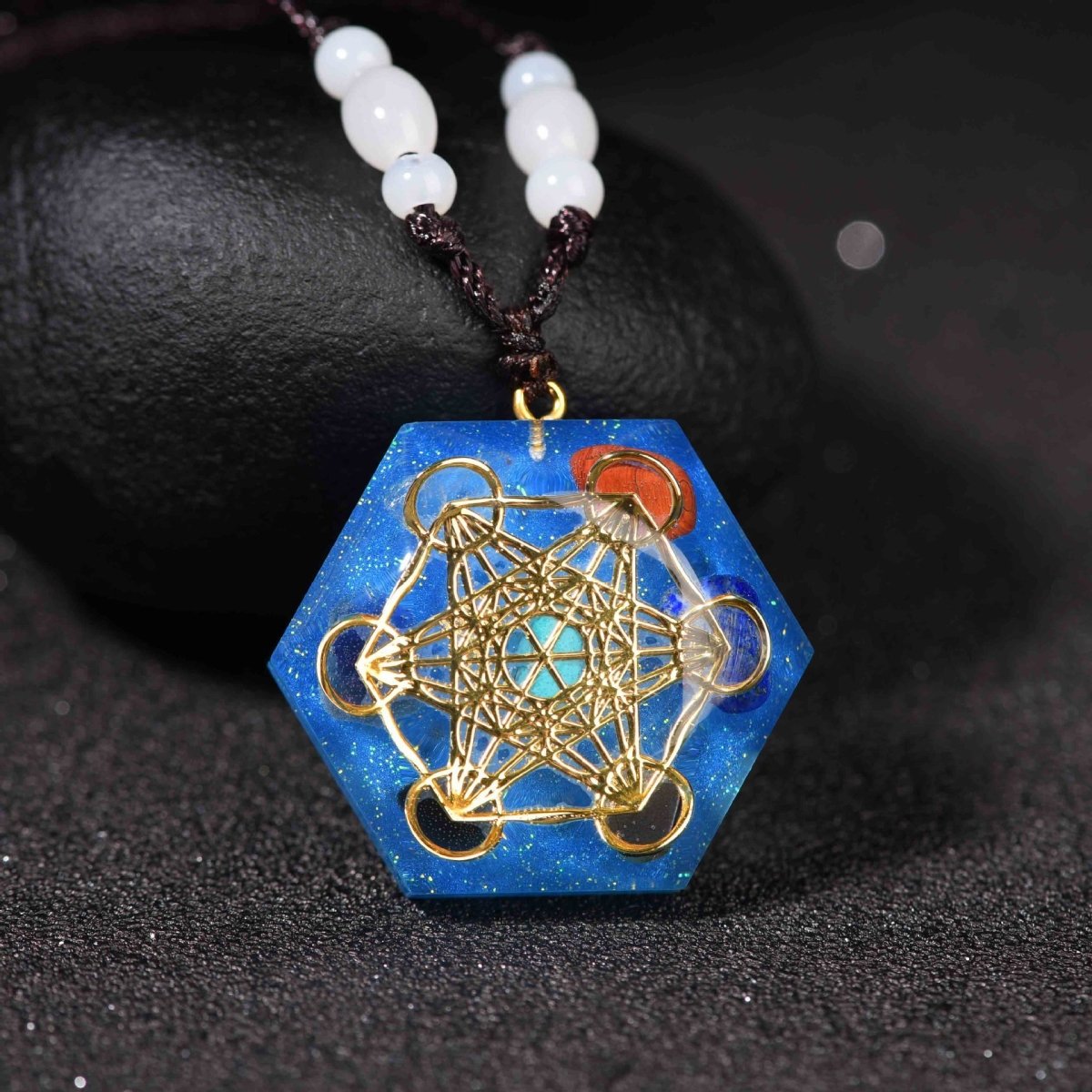 7 Orgonite Chakra Reiki Healing Energy Pendant Necklace