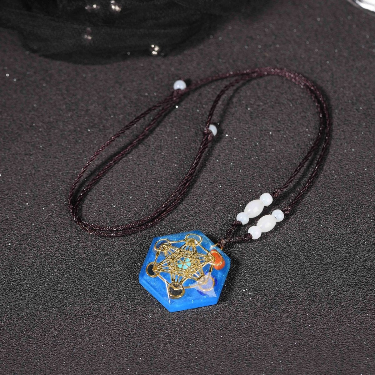 7 Orgonite Chakra Reiki Healing Energy Pendant Necklace