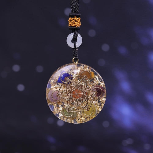 7 Orgonite Chakra Reiki Healing Pendant Necklace