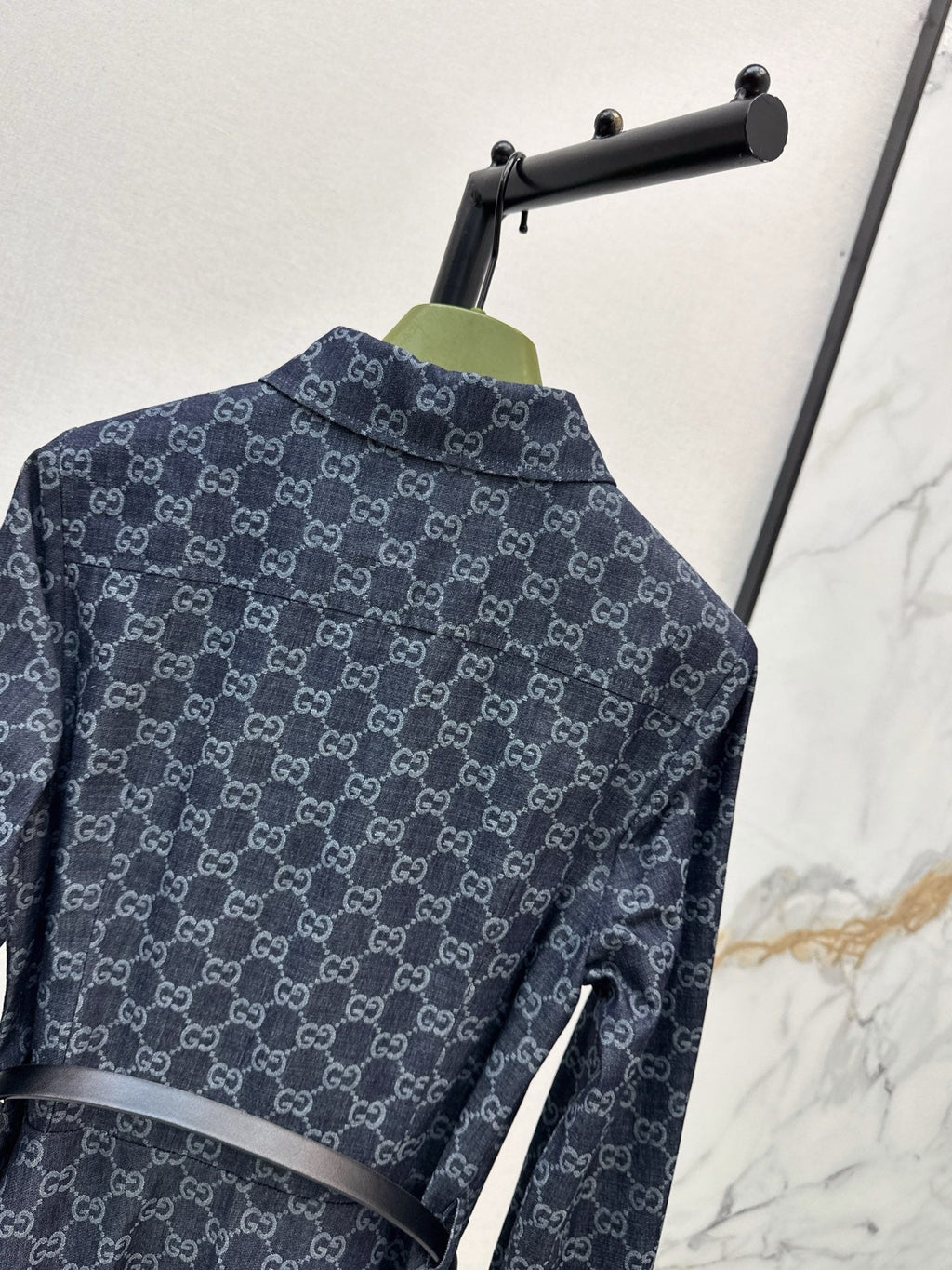 Monogram Jacquard Shirt Dress