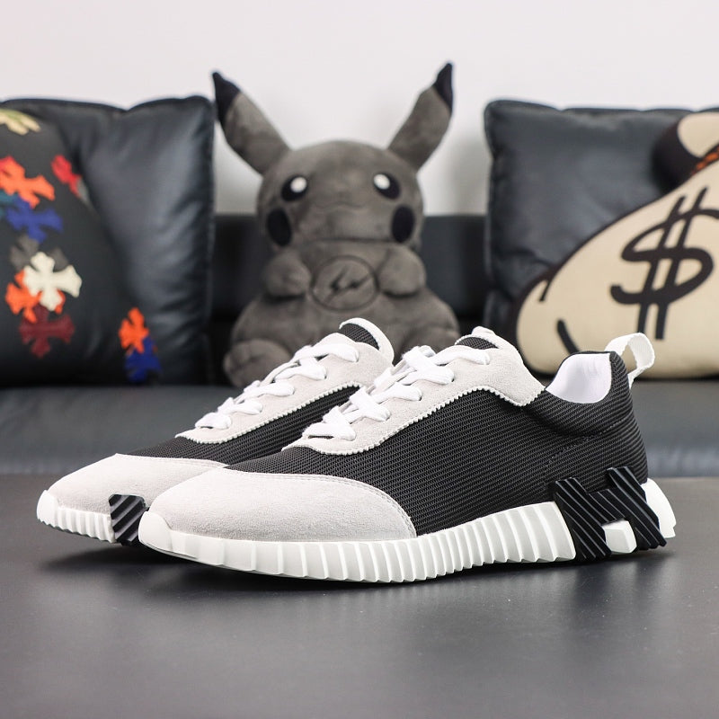 Hermes Bouncing Sneaker - Black/White