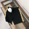 Check Side Stripe Drawstring Shorts