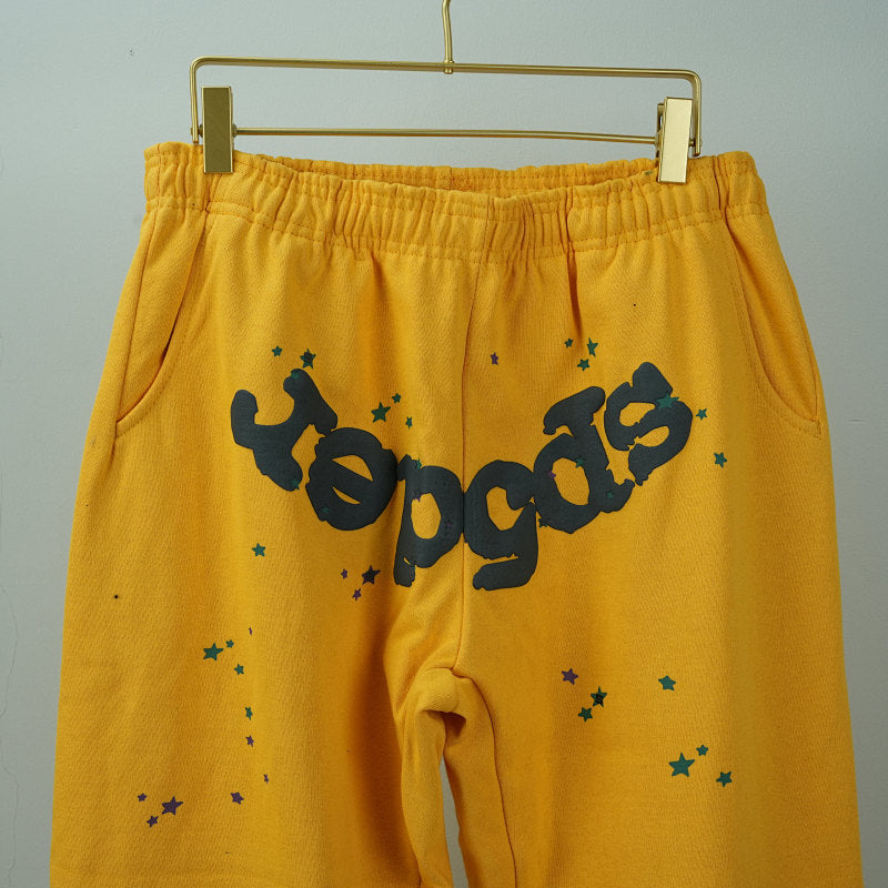Sp5Der Logo Sweatpants Yellow