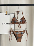 Vintage Check Bikini Set