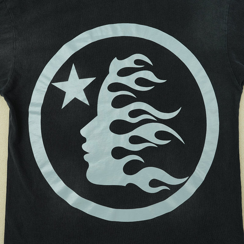 Hellstar Gel Sport Logo (Black/Blue) Tshirt Black/Blue
