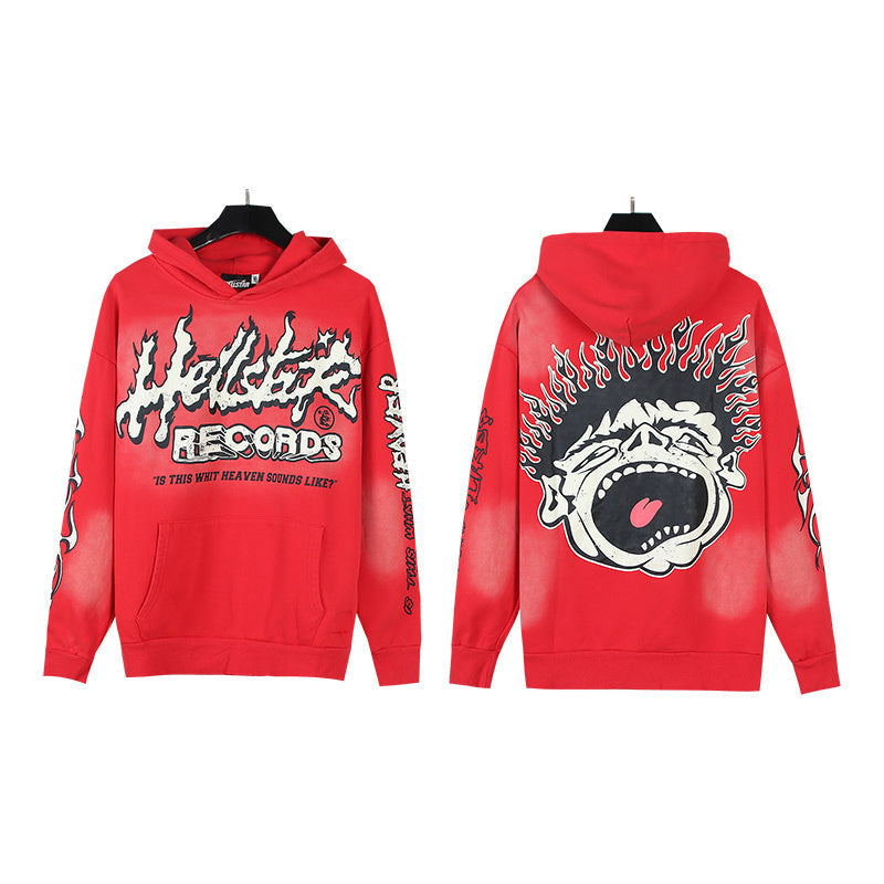 Hellstar Records Hoodie (Red)