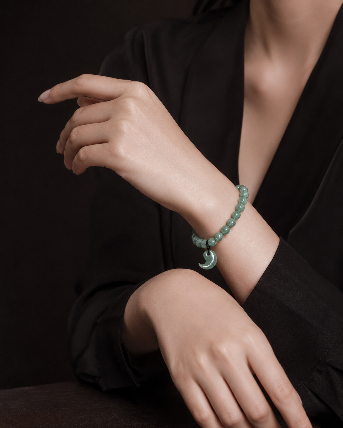 Taiji Magatama Jade Bracelet-Balance. Harmony & Peace