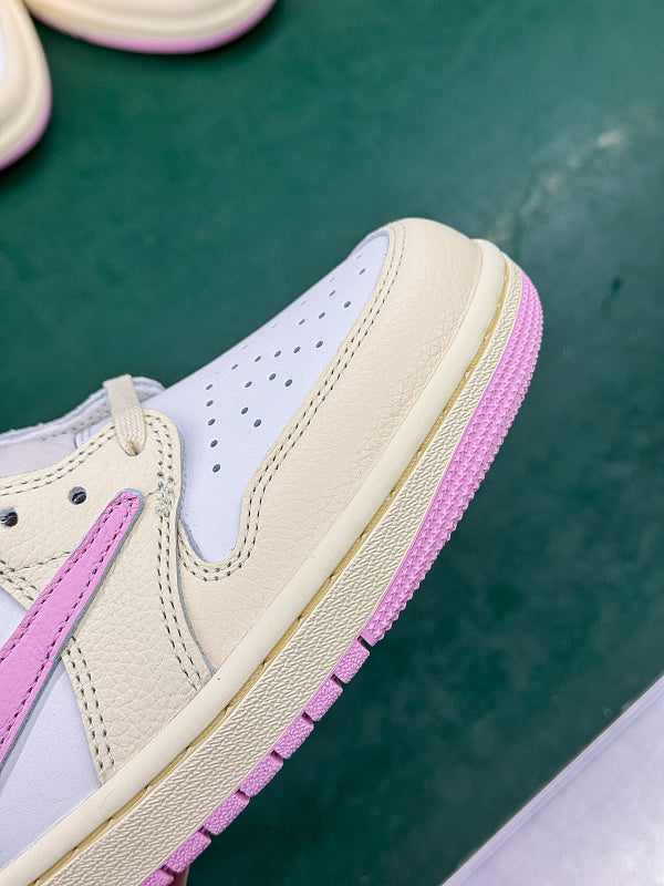 Air Jordan 1 Low OG - Yellow Toe/Pink