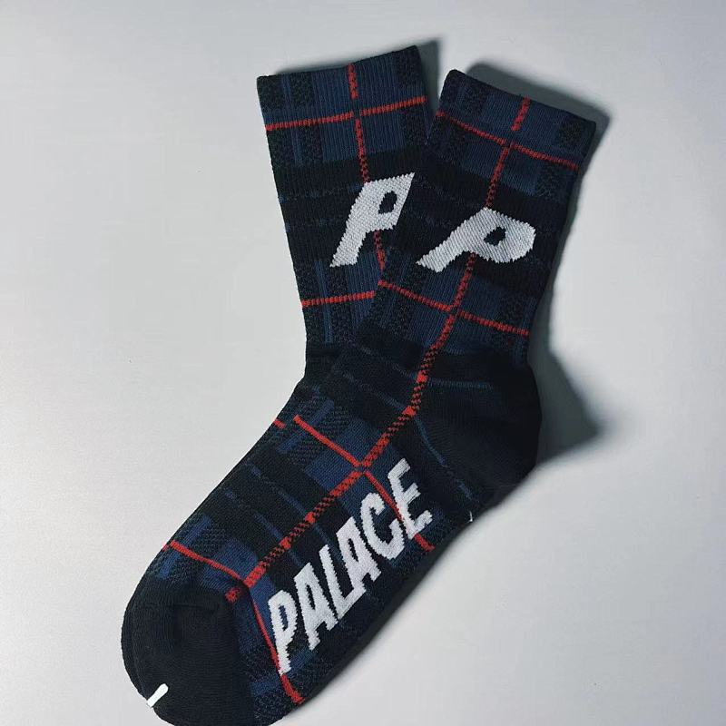 Palace Plaid Crew Socks Two Pack