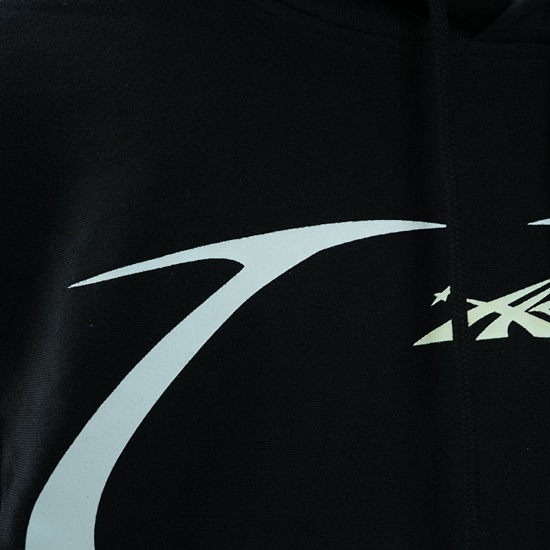 Hellstar Sports Hoodie. Jet Black