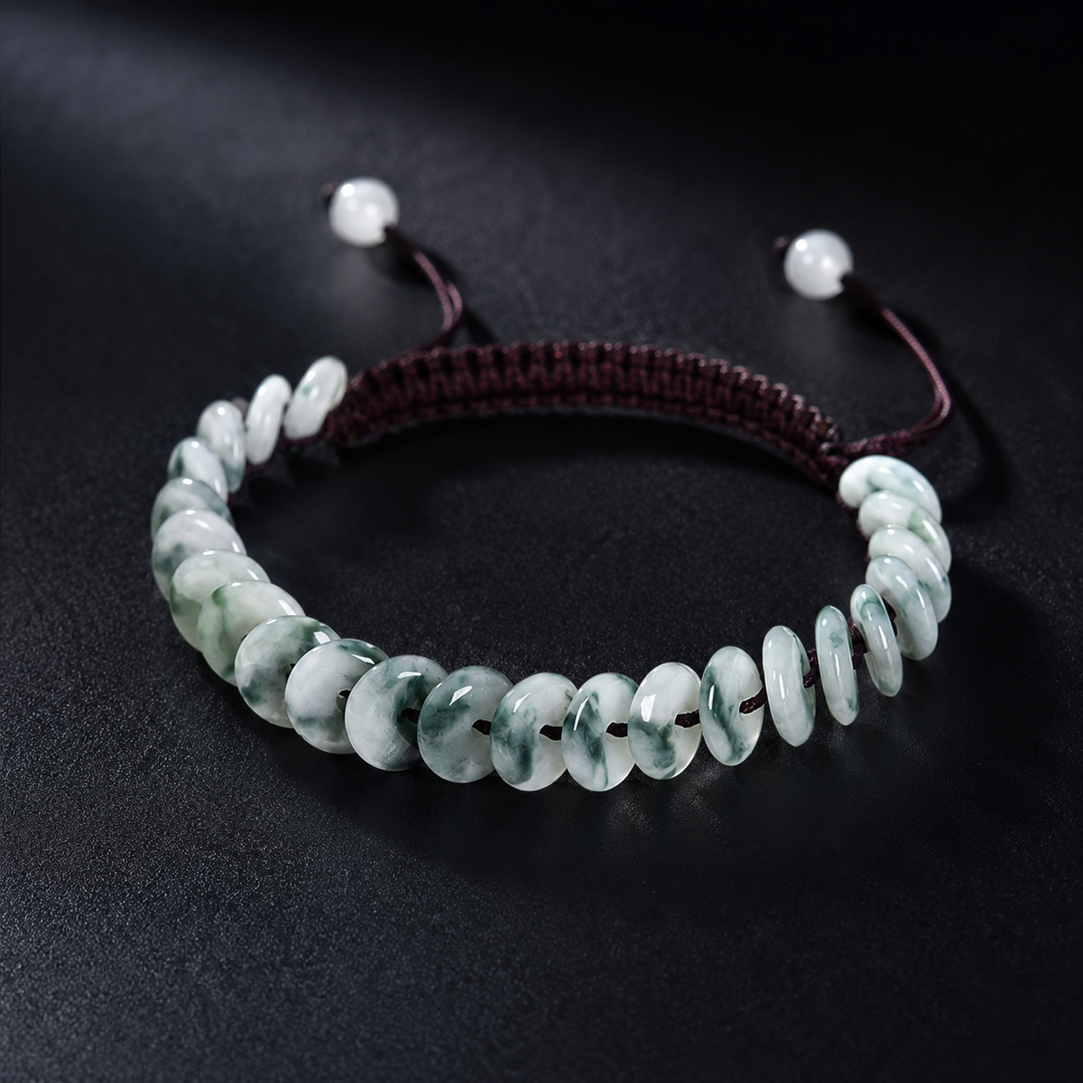 Peace in Motion-Jadeite Peace Buckle Bracelet