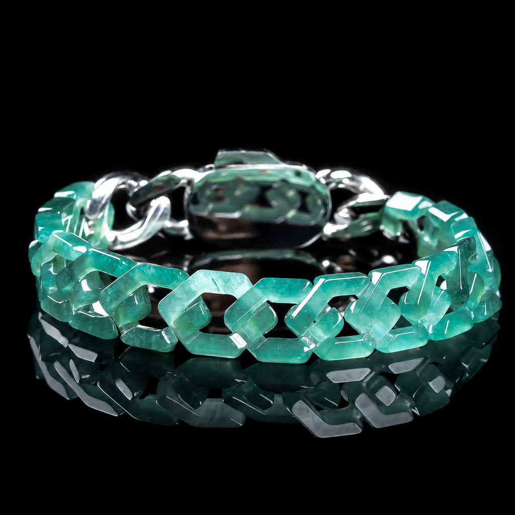 Unbreakable Rhythm-Jade Cuban Link Bracelet