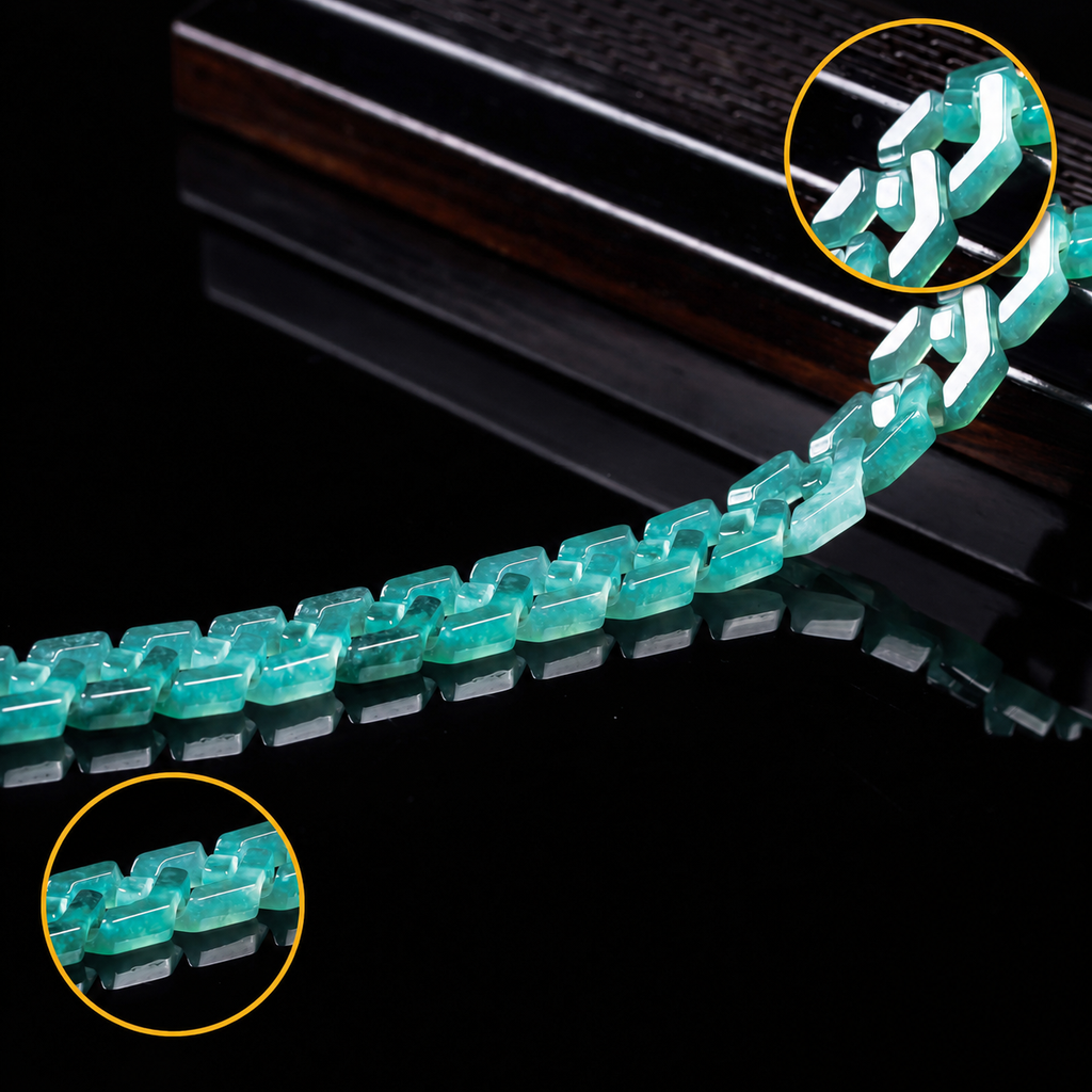 Unbreakable Rhythm-Jade Cuban Link Bracelet
