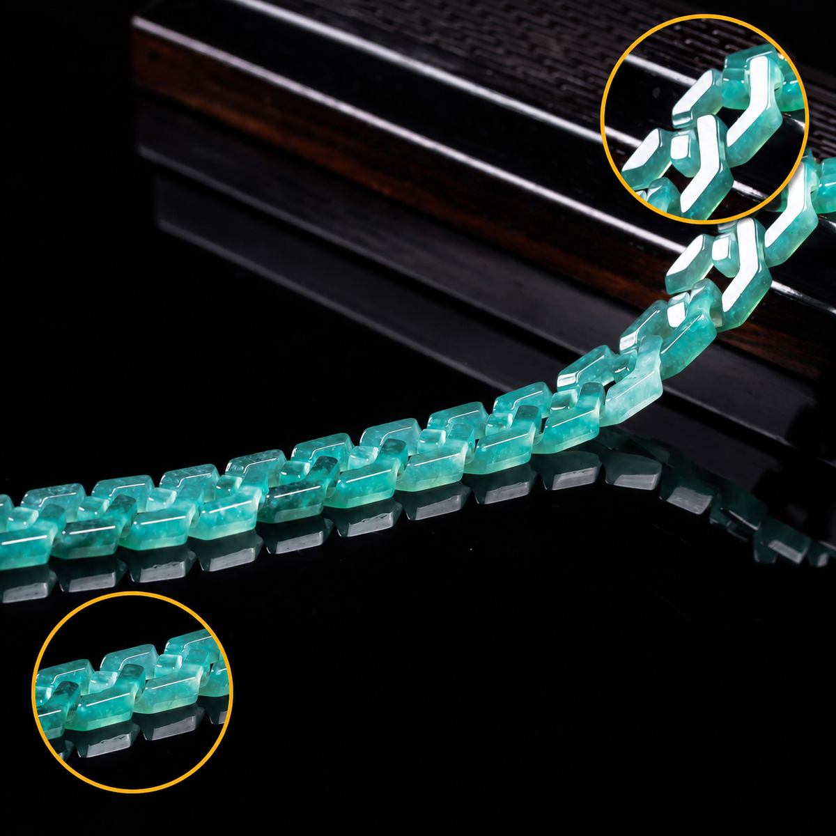 Unbreakable Rhythm-Jade Cuban Link Bracelet