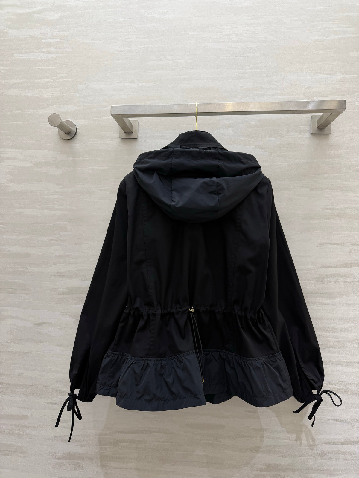 26S Adenium Hooded Gabardine Taffeta Jacket