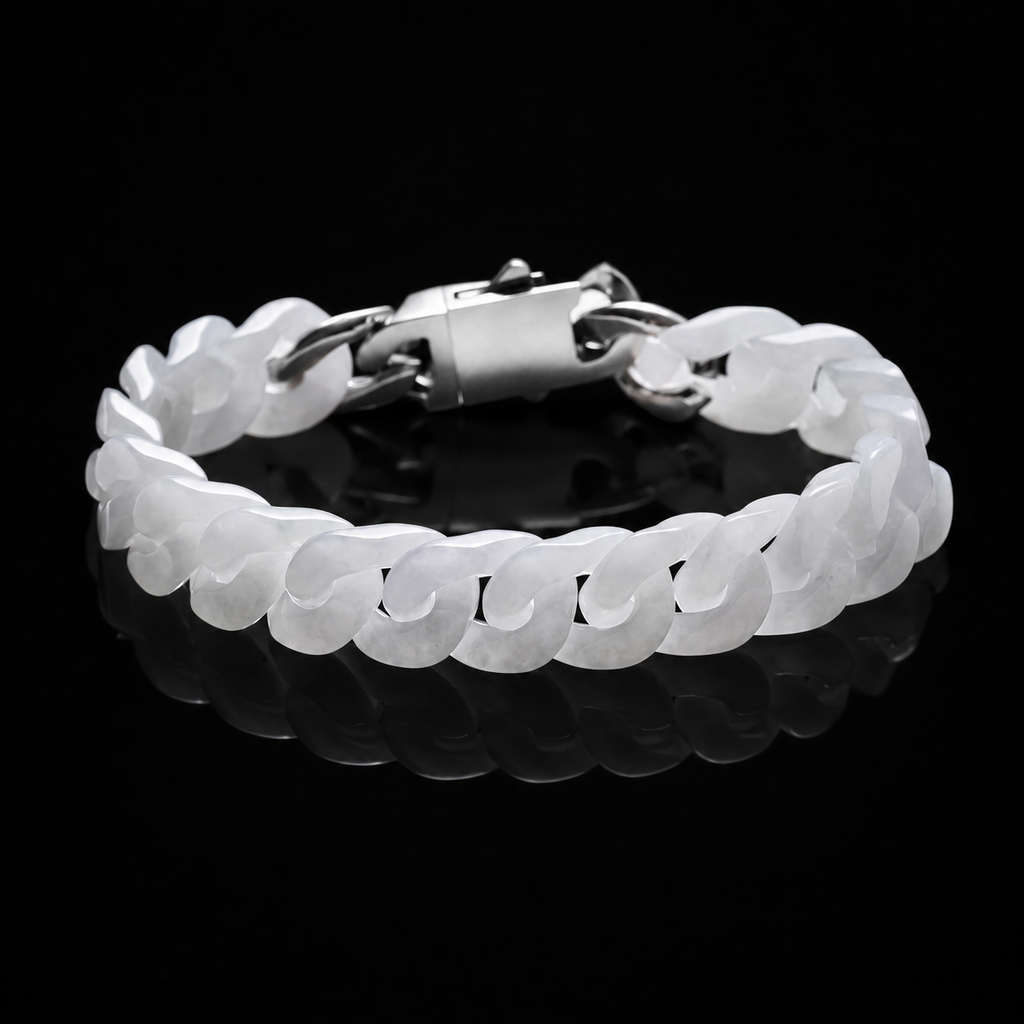 Jade Cuban Link Bracelet-Balance & Presence