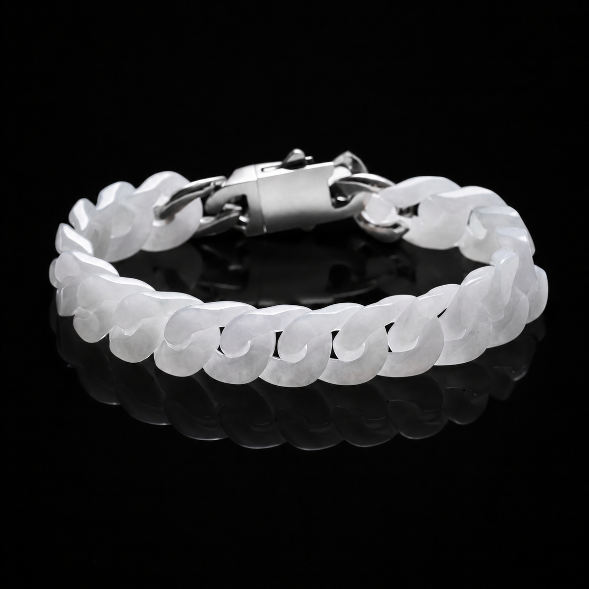 Jade Cuban Link Bracelet-Balance & Presence