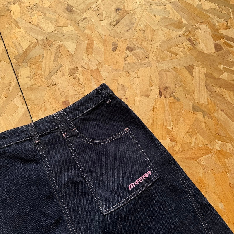 Mertra Reverse Bigstep Denim - Indigo/Pink