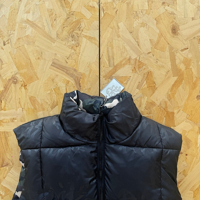 Mertra Reversible Puffer Vest - Grey Camo