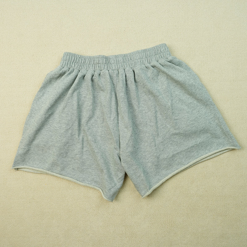 Sp5Der Og Web Logo Sweat Short Heather Grey