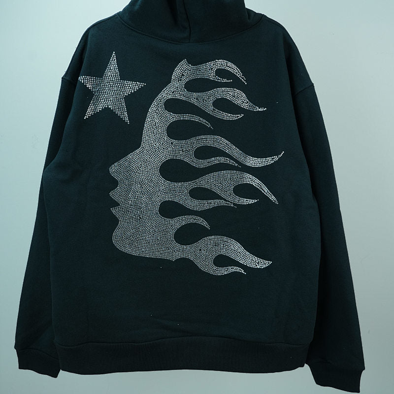 Hellstar Rhinestone Starfire Hoodie