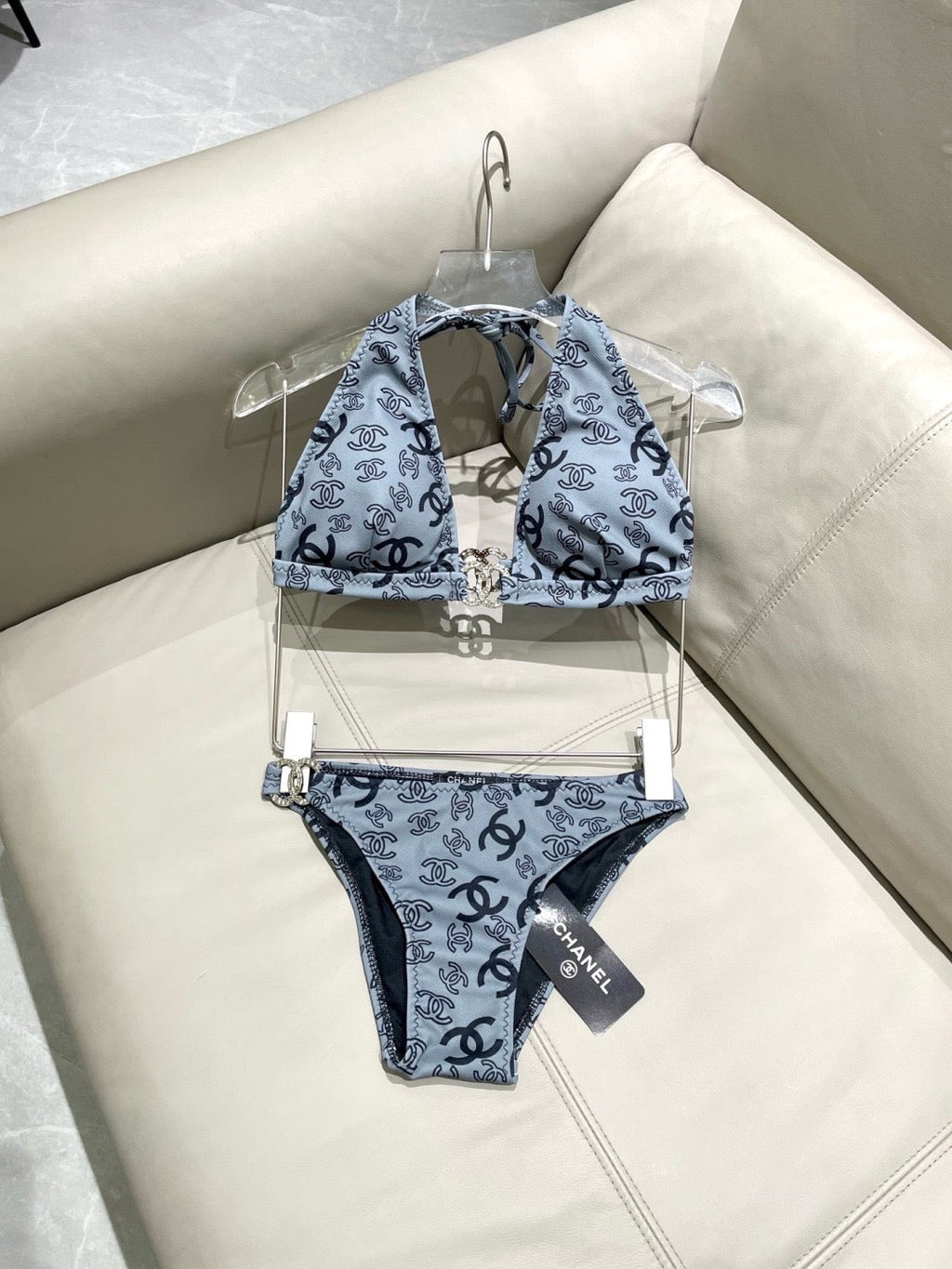Logo Halter Bikini Set