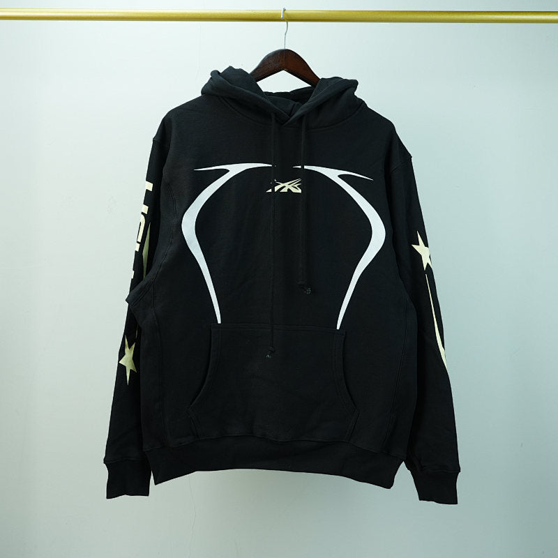 Hellstar Sports Hoodie. Jet Black