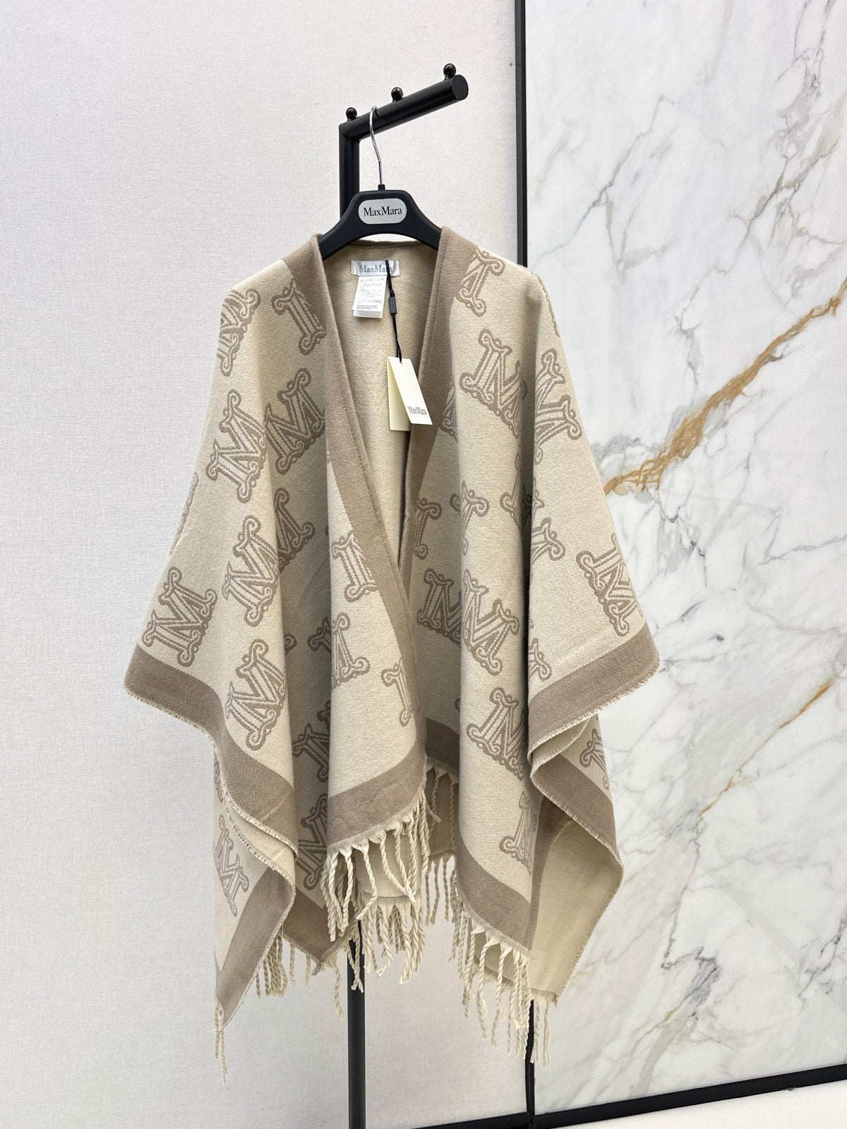 26S Monogram Wool Poncho