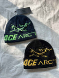 Knit Beanie Hat with Logo Graphic