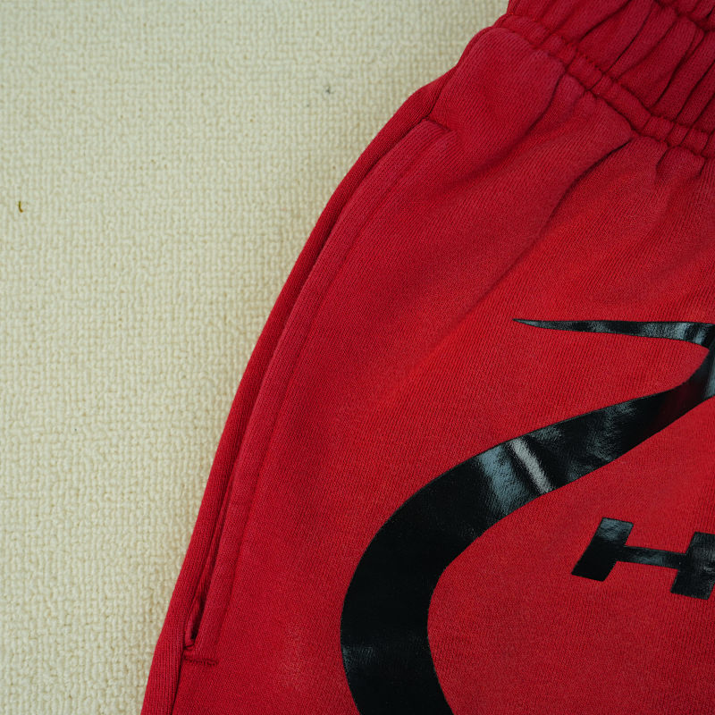 Hellstar Warm Up Shorts Red