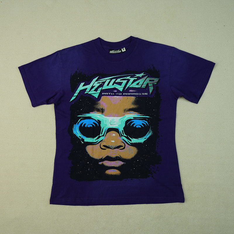 Hellstar Goggles T-Shirt Purple