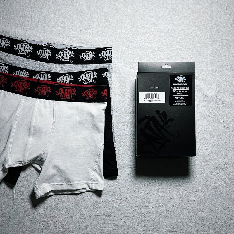 Syna Boxer Briefs 3-Pack - White/Gray/Black